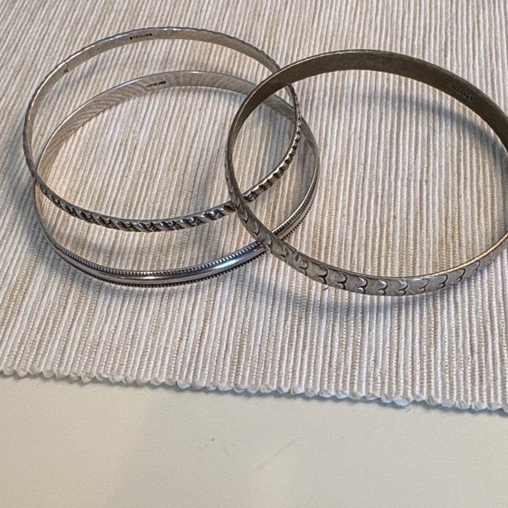 Silver Bangles - Picture 2 of 4